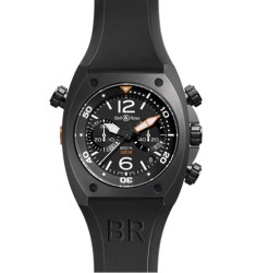 Bell & Ross Chronograph 44mm Mens Watch Replica BR 02-94 CARBON